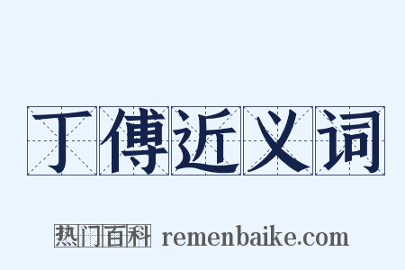 丁傅近义词是什么意思的图片